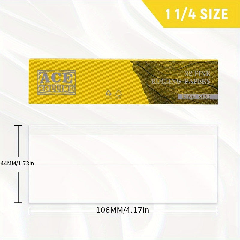 Weiße Zigarettenpapiere - 108 MM, 50 Heftchen mit 32 Blättchen pro Heftchen