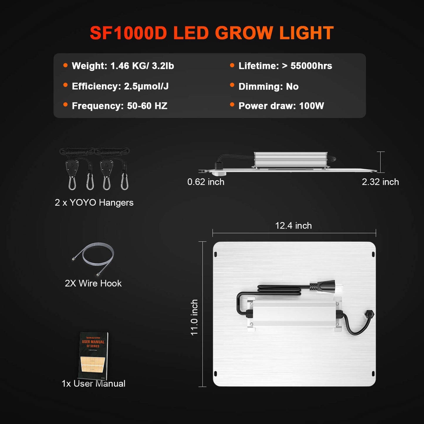 Spider Farmer SF1000D LED