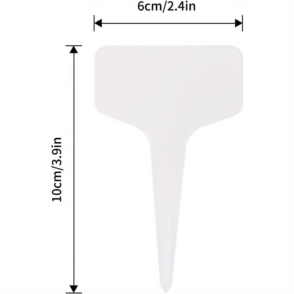 50 stücke Kunststoff Pflanze T-Typ Etiketten 5.99*10,01 cm