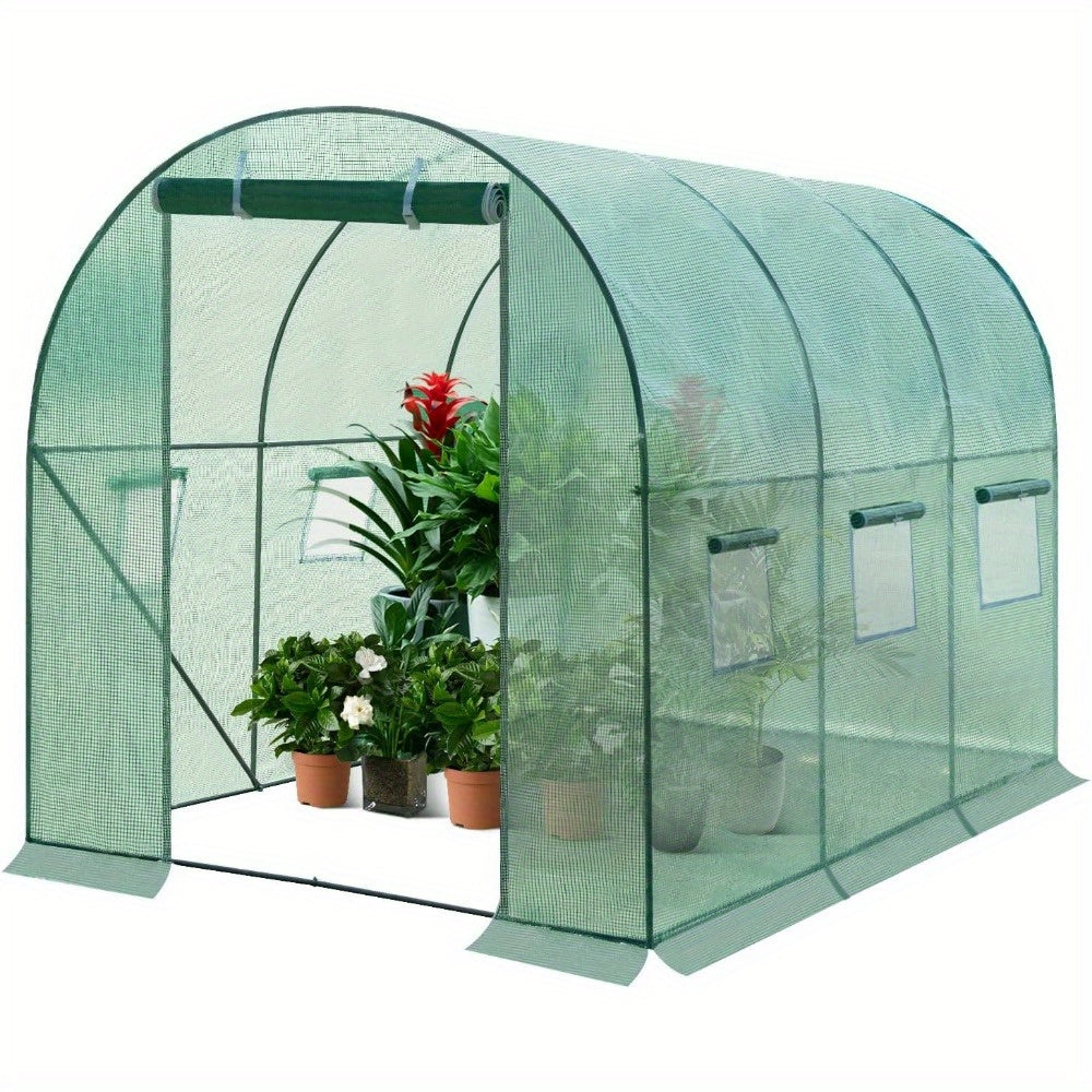 Foliengewächshaus 300x200x200cm für Tomaten mit Tür und 6 Fenster.
