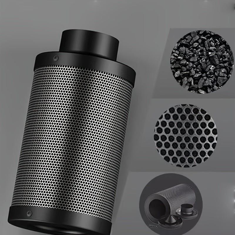 Luftkohlefilter, schwarz, 15 cm x 40 cm, für Inline-Ventilatoren, Hydrokultur