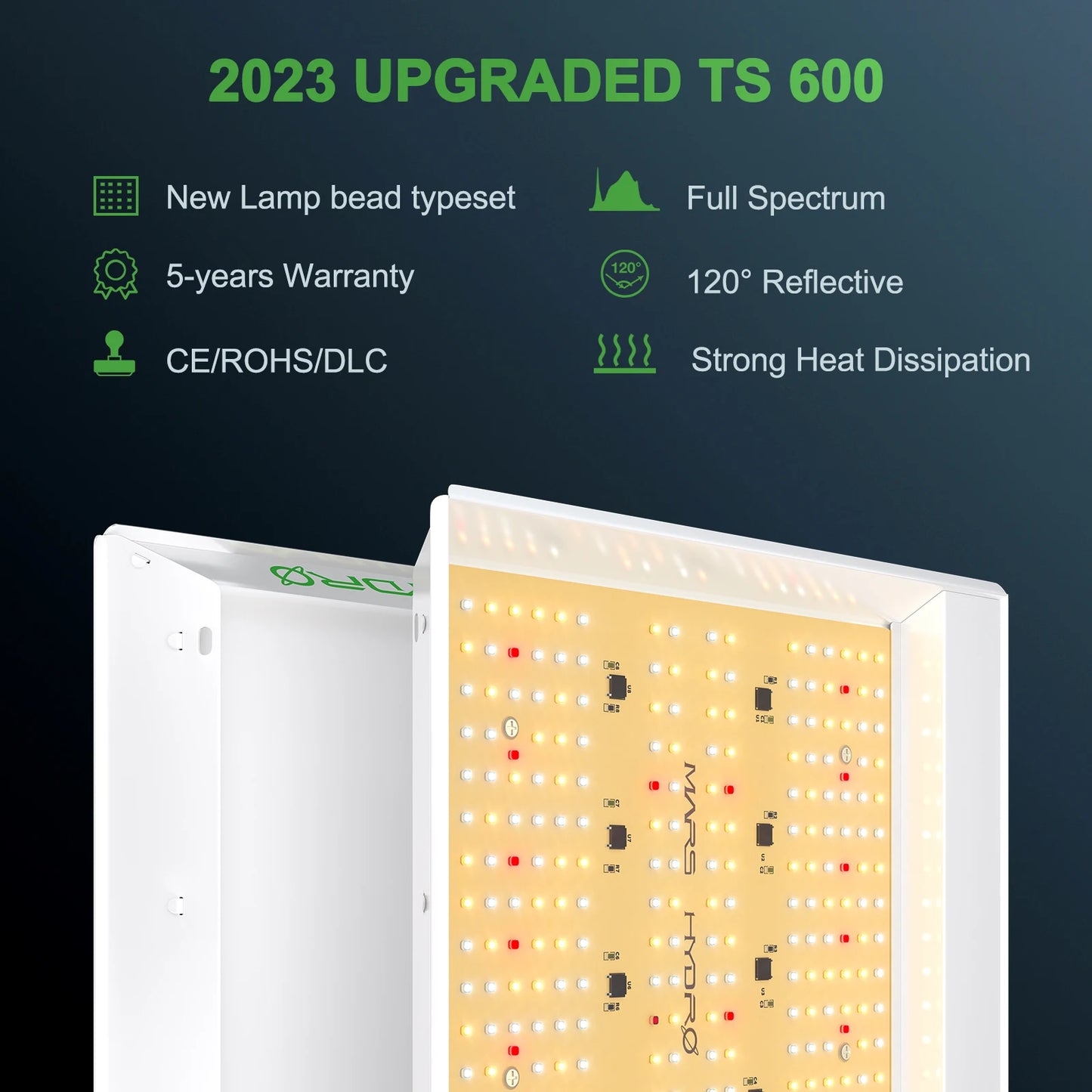 2024 Verbessertes Mars Hydro TS 600 LED Vollspektrum LED Panel