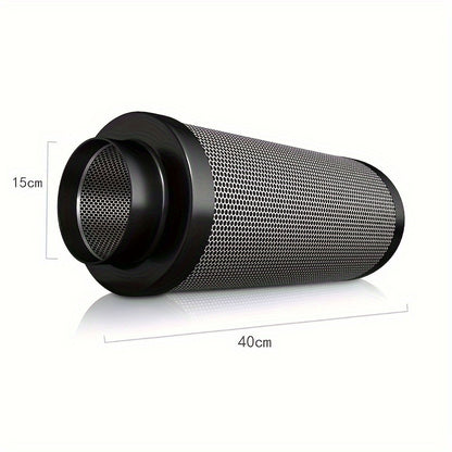 Luftkohlefilter, schwarz, 15 cm x 40 cm, für Inline-Ventilatoren, Hydrokultur