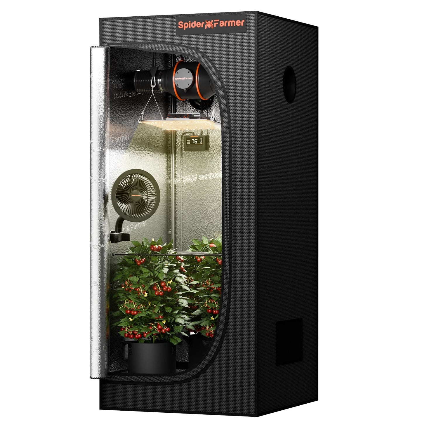 Spider Farmer SF1000 LED Light 70x70x160cm Zelt-Kits mit Kohle filter für die Hydrokultur von Zimmer blumen pflanzen