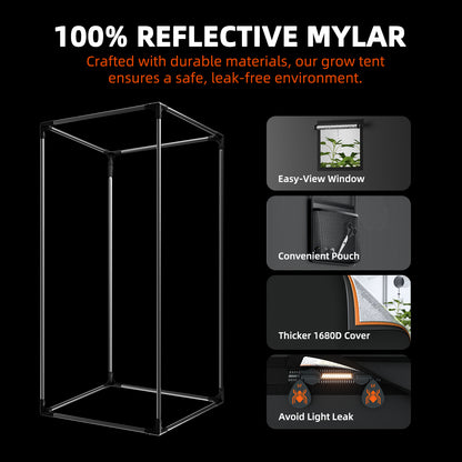 Spider Farmer SF2000 LED Grow Light 120x60x180cm Grow Zelt Kits mit Kohle filter für Zimmer pflanzen Blumen Hydro ponik