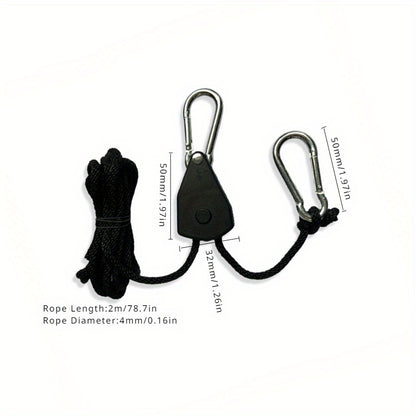 1/2/4 stücke Heavy Duty Seil Ratsche Aufhänger, Für Pflanzen Lampe