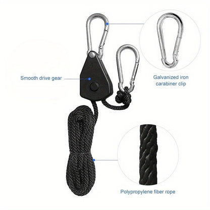 1/2/4 stücke Heavy Duty Seil Ratsche Aufhänger, Für Pflanzen Lampe