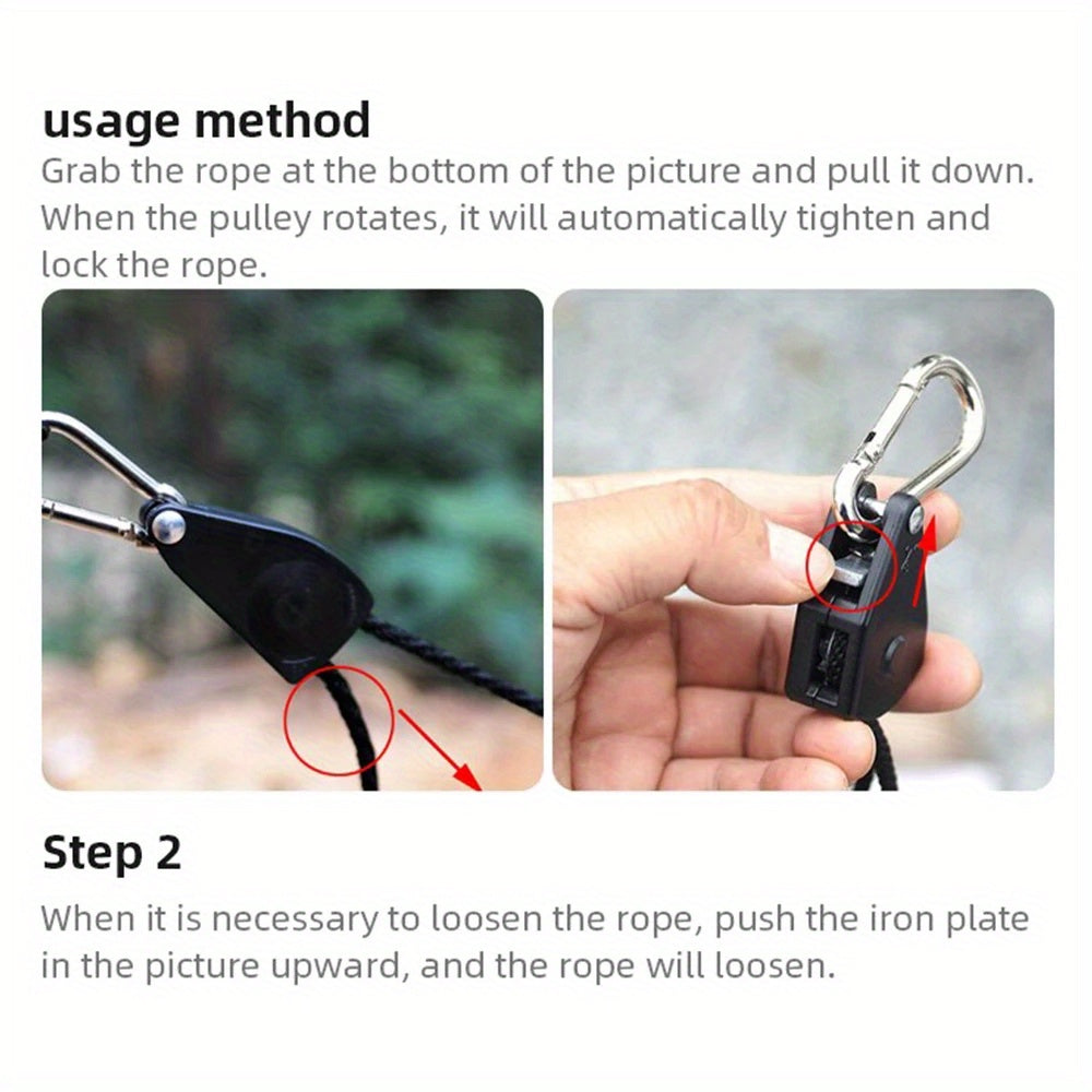 1/2/4 stücke Heavy Duty Seil Ratsche Aufhänger, Für Pflanzen Lampe