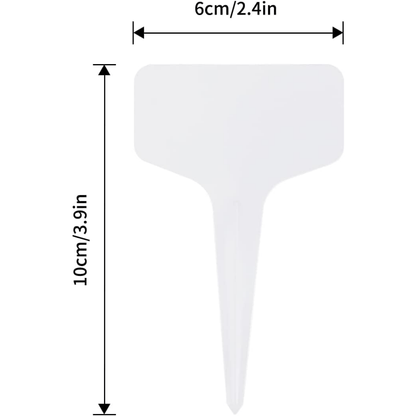 50 stücke Kunststoff Pflanze T-Typ Etiketten 5.99*10,01 cm