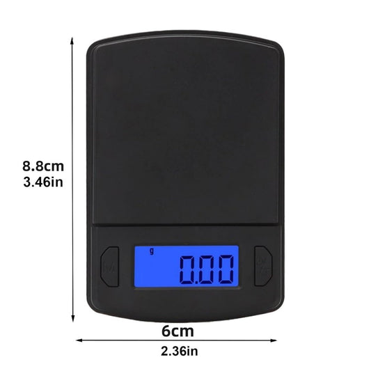 0,01g/500g Kompakte hochpräzise digitale Taschenwaage