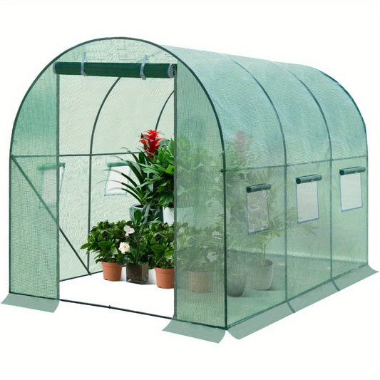 Foliengewächshaus 300x200x200cm für Tomaten mit Tür und 6 Fenster.