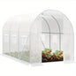 Foliengewächshaus 300x200x200cm für Tomaten mit Tür und 6 Fenster.