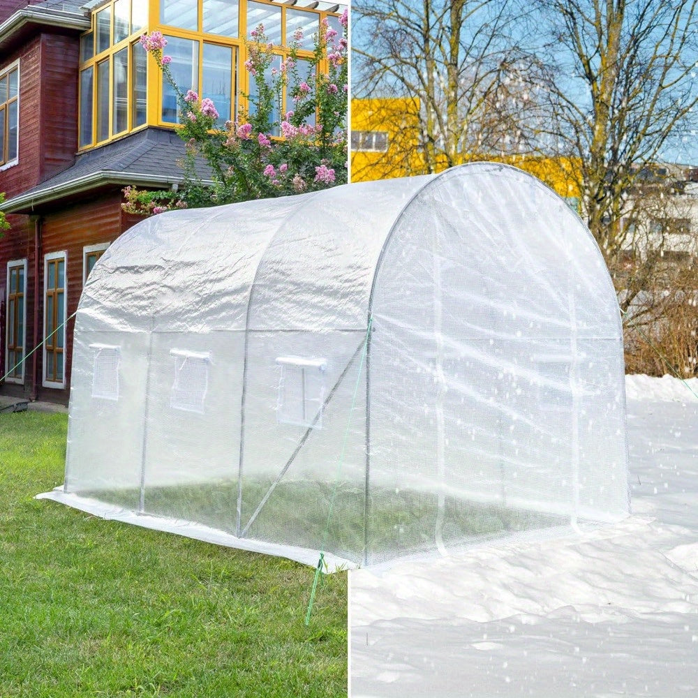 Foliengewächshaus 300x200x200cm für Tomaten mit Tür und 6 Fenster.