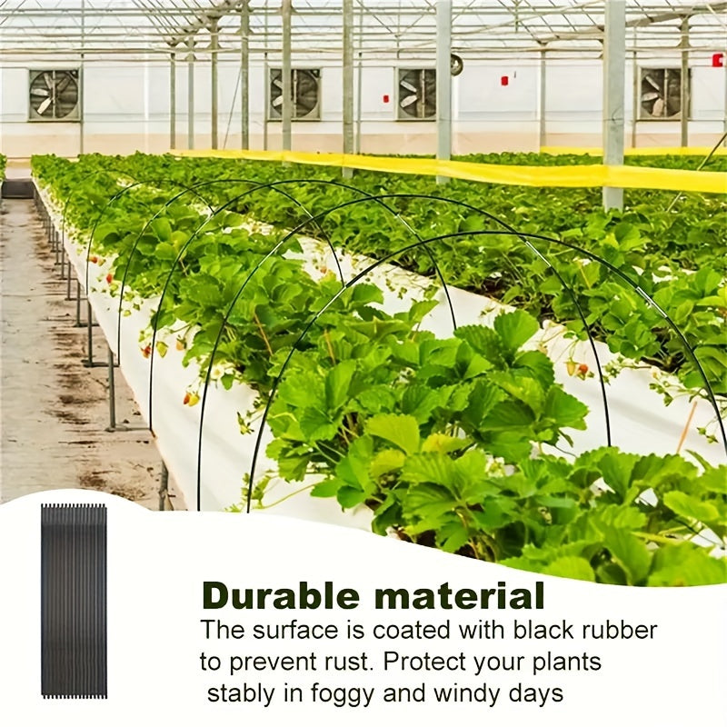 54 Stück verstellbare Fiberglas-Gewächshausringe für den Garten, 59,94 cm–89,92 cm – abnehmbare Stützpfähle für Setzlinge zum Schutz von Pflanzen im Freien, ideal für die landwirtschaftliche Nutzung, Setzlingsschut