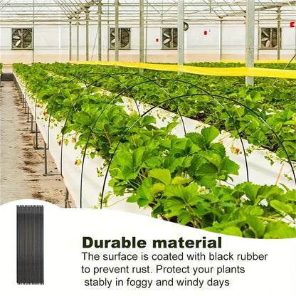 54 Stück verstellbare Fiberglas-Gewächshausringe für den Garten, 59,94 cm–89,92 cm – abnehmbare Stützpfähle für Setzlinge zum Schutz von Pflanzen im Freien, ideal für die landwirtschaftliche Nutzung, Setzlingsschut