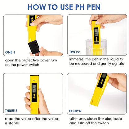 PH Wert Wasser Messgerät Digital Messer Tester Aquarium Pool Prüfer PH 0-14