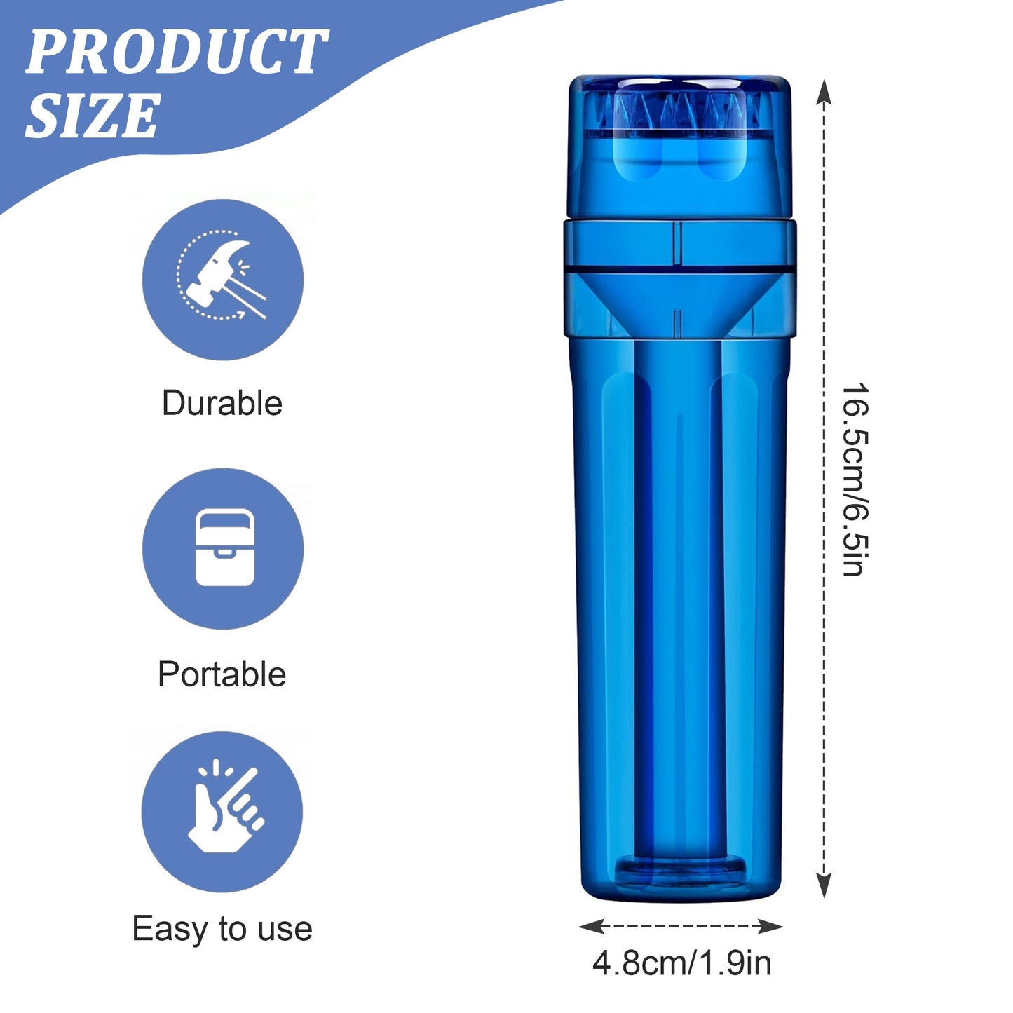 1pc, 4-Layer Manual Grinder & Roller - Durable Plastic Construction - Perfect Gift for Festive, Birthday, And Friends - for Grinder Lovers & Smokers.