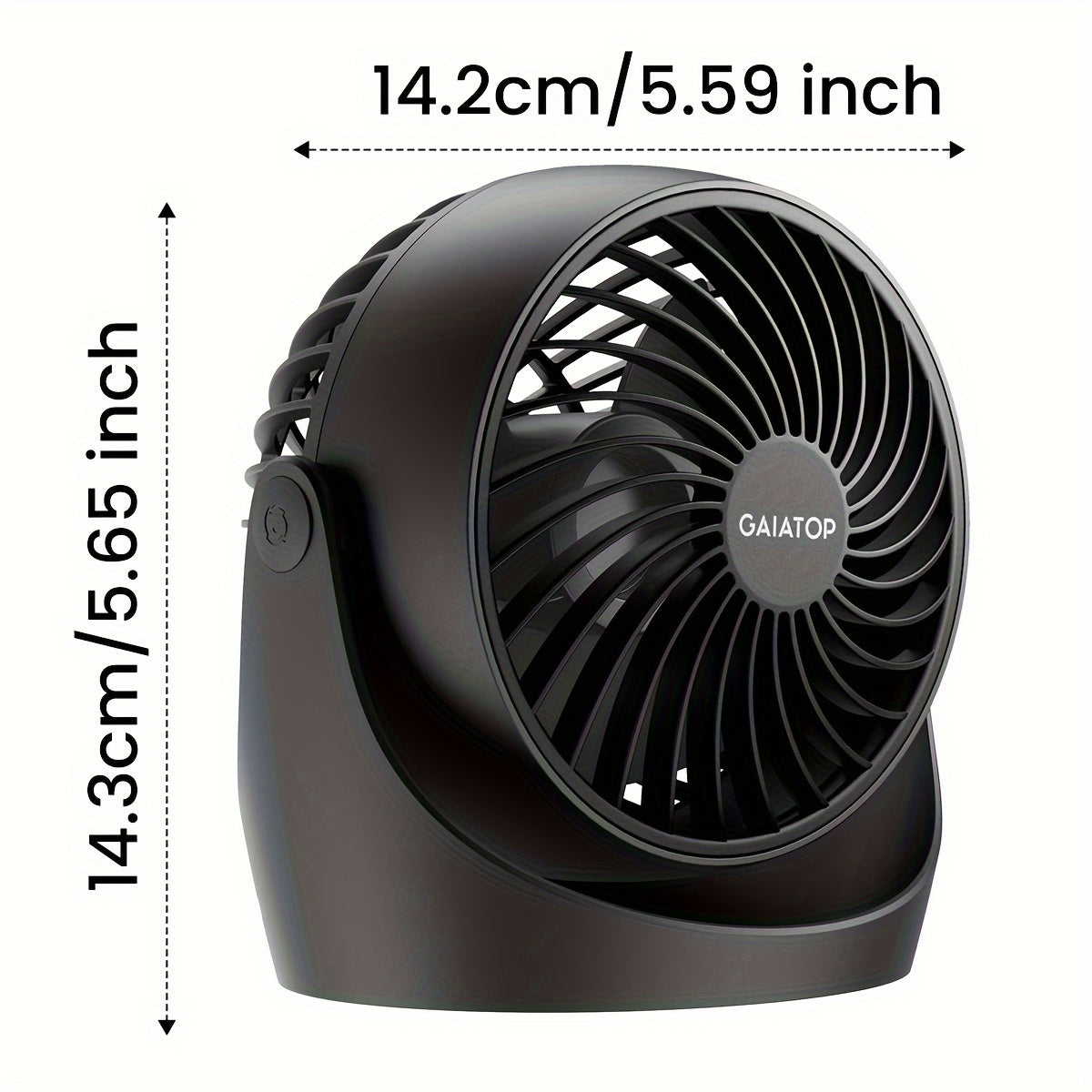 Tischventilator für Zuhause, Büro, Küche.
