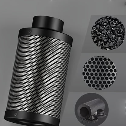 Luftkohlefilter, schwarz, 15 cm x 40 cm, für Inline-Ventilatoren, Hydrokultur