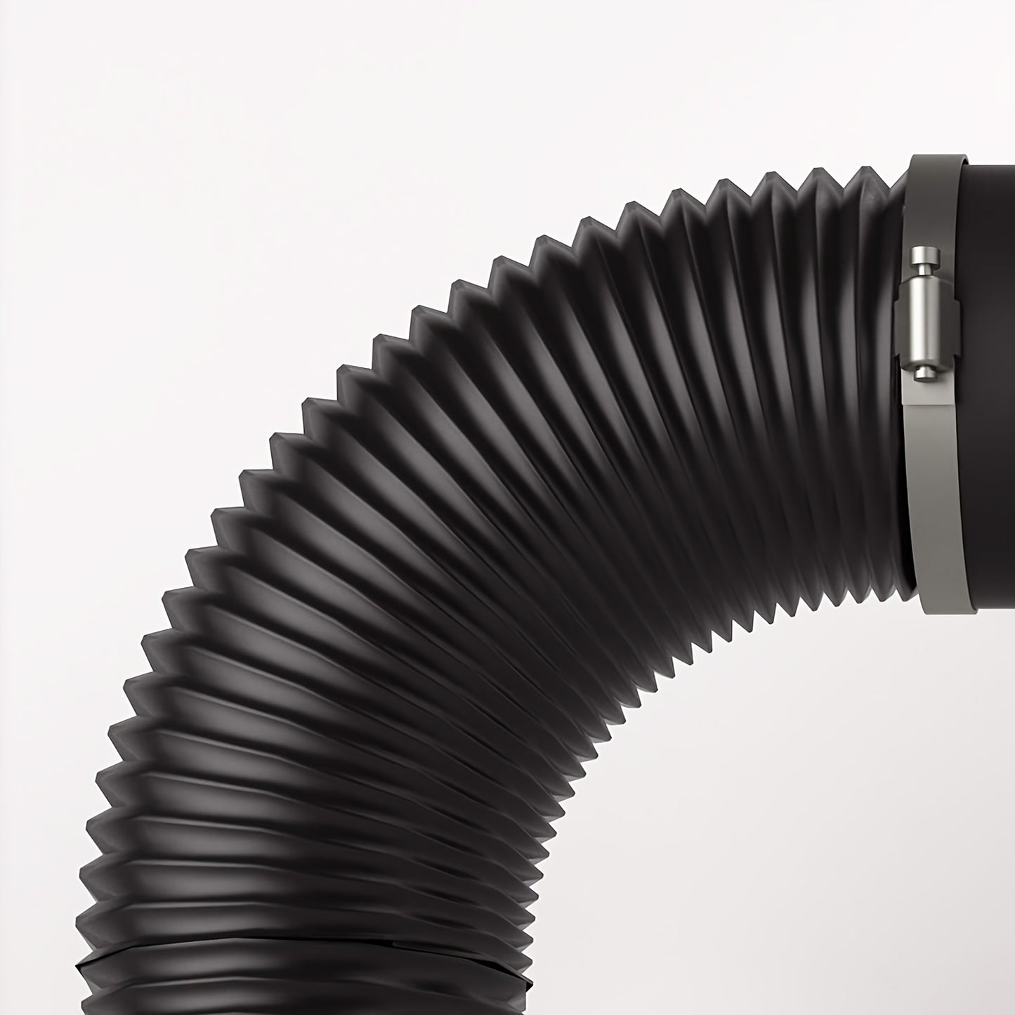10,16 cm 243,84 cm Entlüftungsschlauch, nicht isoliertes Belüftungsrohr für Abluftventilator-Zuchtzelte, mit 2 Clips