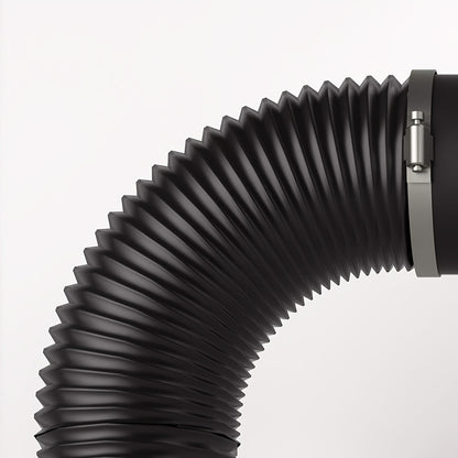 10,16 cm 243,84 cm Entlüftungsschlauch, nicht isoliertes Belüftungsrohr für Abluftventilator-Zuchtzelte, mit 2 Clips