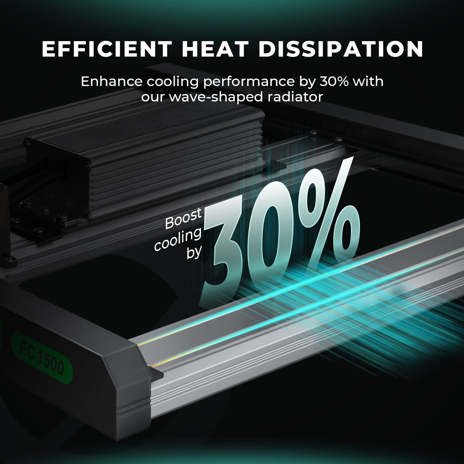 Mars Hydro FC-E1500 Komplettes Growzelt-Set | 150 W LED-Pflanzenlampe + 80 x 80 x 160 cm großes Indoor-Zelt + 4-Zoll-Belüftungssystem | 6-Zoll-Clip-On-Ventilator | Max. Ertrag 2,5 g/Watt