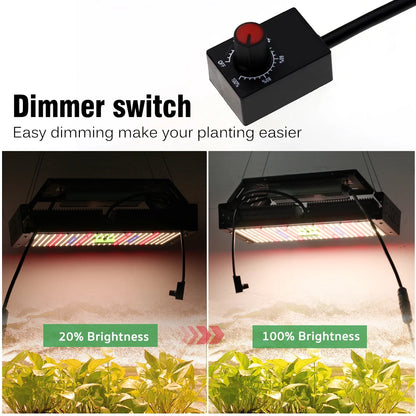 Vollspektrum LED Grow Licht AC85-265V Samsung LM301B 312Stk 3000K 6500K dimmbar für Veg & Bloom