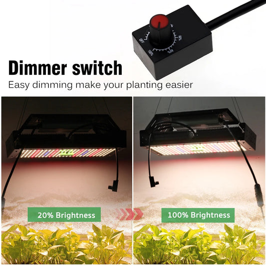 Vollspektrum LED Grow Licht AC85-265V Samsung LM301B 312Stk 3000K 6500K dimmbar für Veg & Bloom