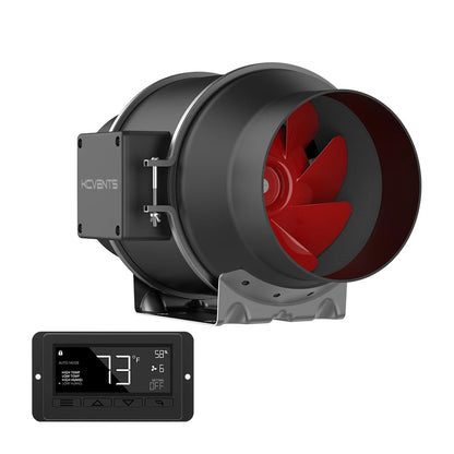 Inline-Rohrventilator, Lüftungsventilator mit 10 Geschwindigkeiten für die Belüftung von Wachstumszelten und Hydrokulturen