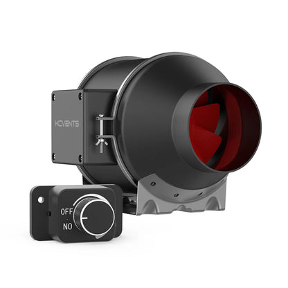 Inline-Rohrventilator, Lüftungsventilator mit 10 Geschwindigkeiten für die Belüftung von Wachstumszelten und Hydrokulturen