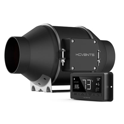 Inline-Rohrventilator, Lüftungsventilator mit 10 Geschwindigkeiten für die Belüftung von Wachstumszelten und Hydrokulturen
