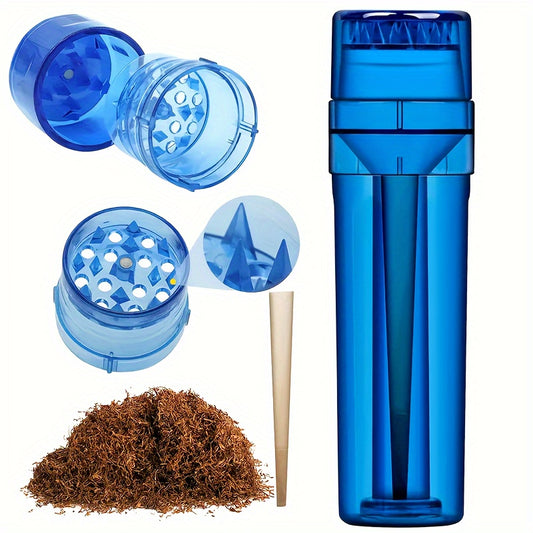1pc, 4-Layer Manual Grinder & Roller - Durable Plastic Construction - Perfect Gift for Festive, Birthday, And Friends - for Grinder Lovers & Smokers.