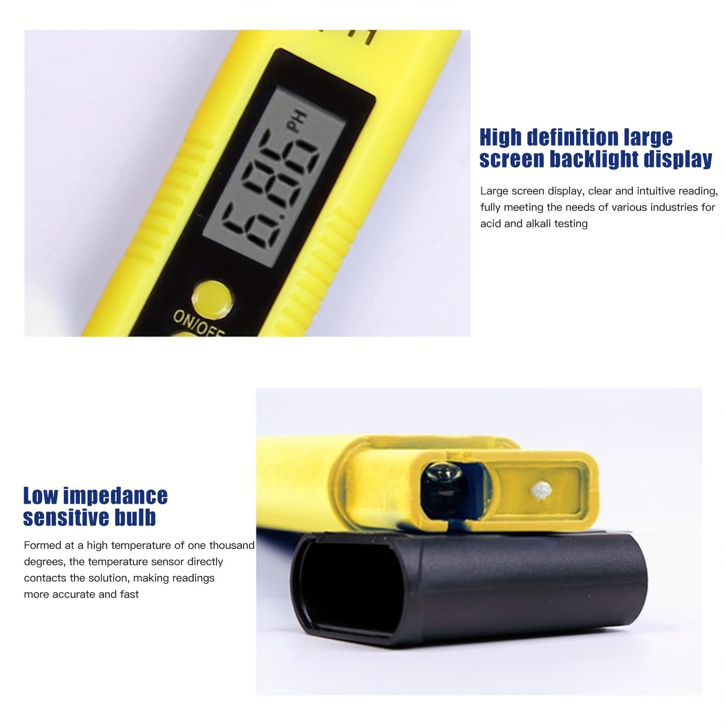 PH Wert Wasser Messgerät Digital Messer Tester Aquarium Pool Prüfer PH 0-14
