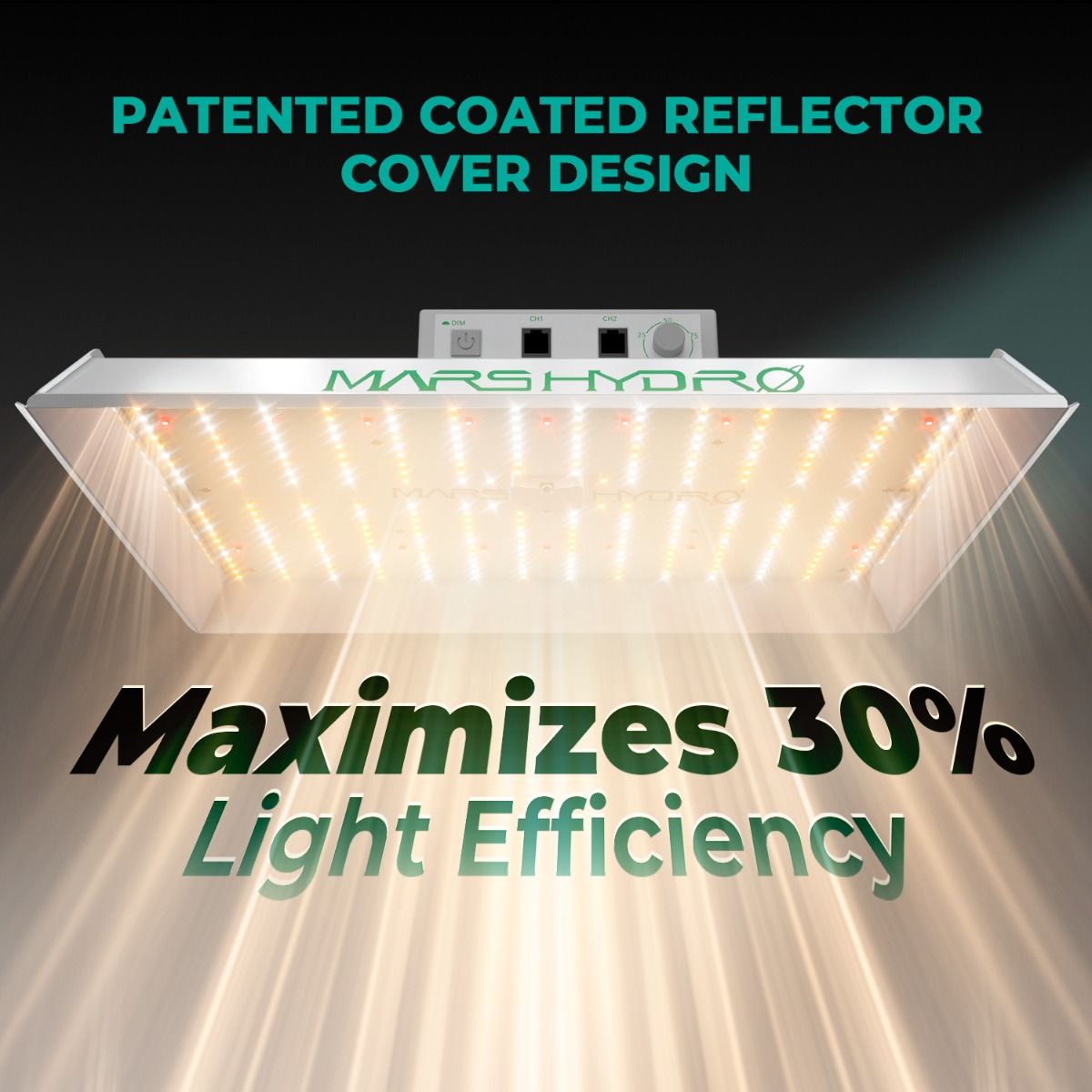 Mars Hydro TS 1000 Komplettes Growzelt-set | Dimmbare 150-W-LED-Wachstumslampe | 80 x 80 x 160 cm großes Indoor-Zelt | 4-Zoll-Belüftungssystem | 6-Zoll-Clip-On-Ventilator