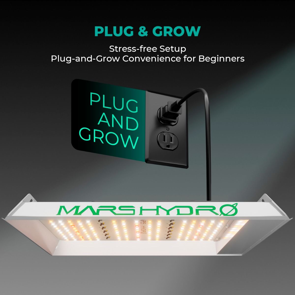 Mars Hydro TS600 Essential 100 W Vollspektrum-LED-Wachstumslampe für Anfänger